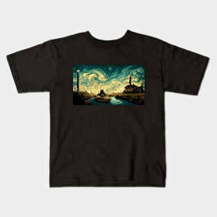 The Sky of Vincent Van Gogh (day15） Kids T-Shirt